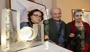con María Moreno y Antonio López (La Granja, 2008)